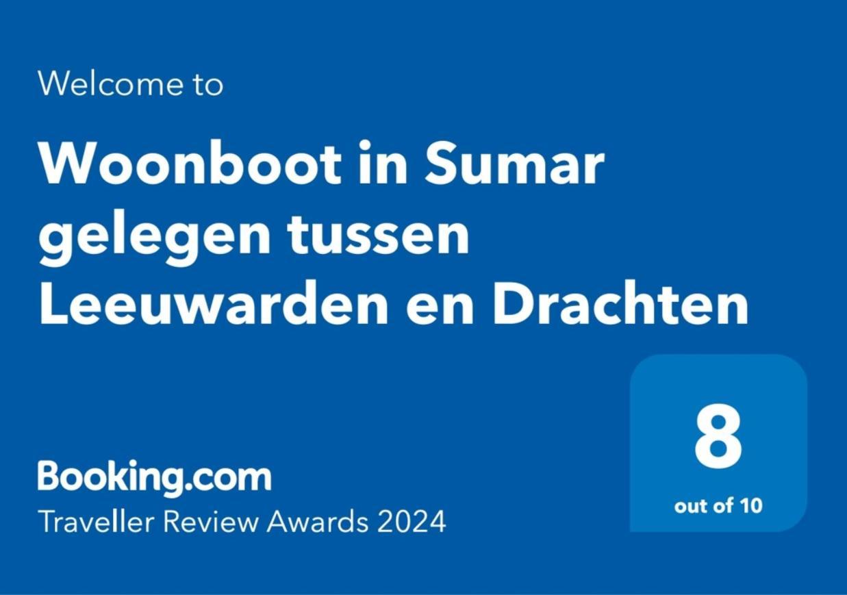 Suameer Woonboot In Sumar Gelegen Tussen Leeuwarden En Drachten מראה חיצוני תמונה